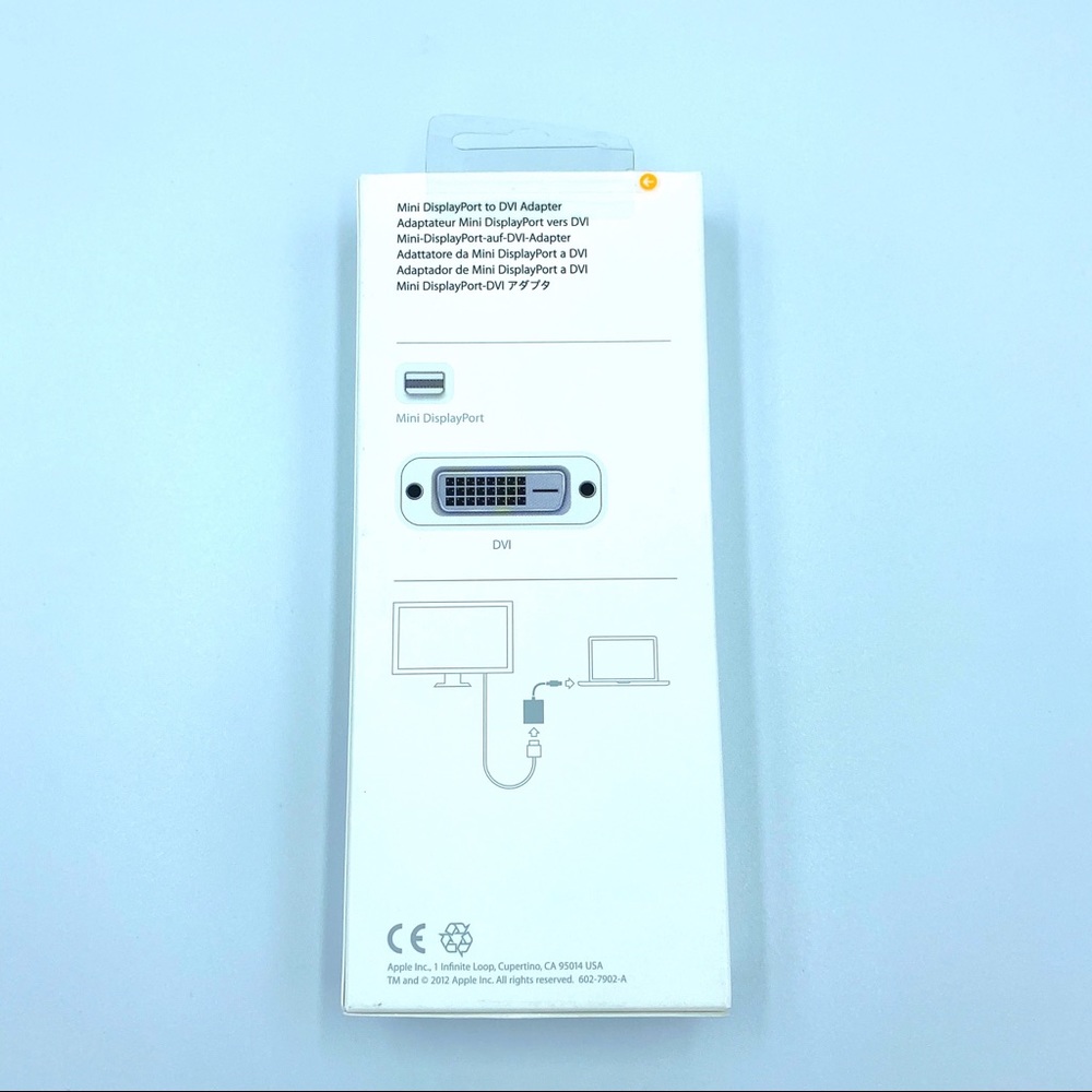New Apple Mini DisplayPort To DVI Adapter White - Picture 4 of 6